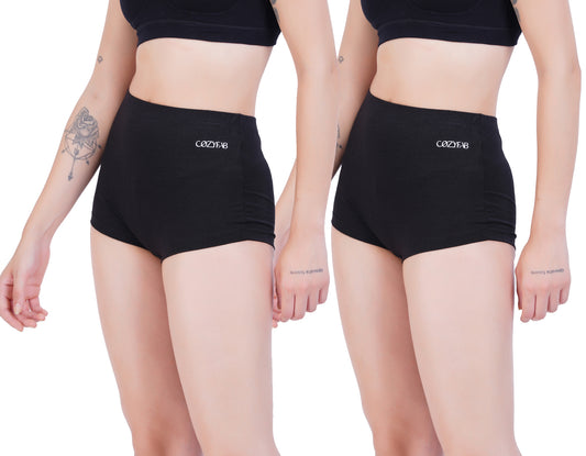 CozyFab Bamboo Cotton Boyshorts Combo of 2