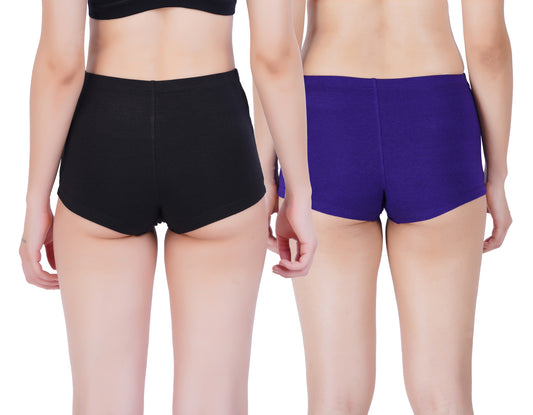 CozyFab Bamboo Cotton Boyshorts Combo of 2